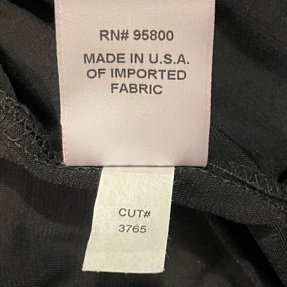 NWT KIYONNA "Miranda" Jersey Flounce Wrap Dress Flutter Sleeve Black Size XL - Picture 11 of 14